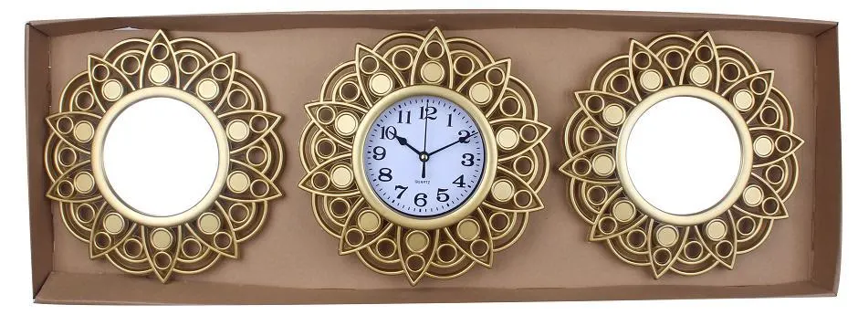 Mirrors and Clocks 3PCS in a Set Fashion Home Decoration Set Wall Clocks