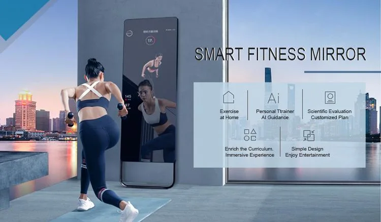 Smart Fitness Mirror Magic Glass Mirror for Smart Home Workout Exercise Gym Yoga