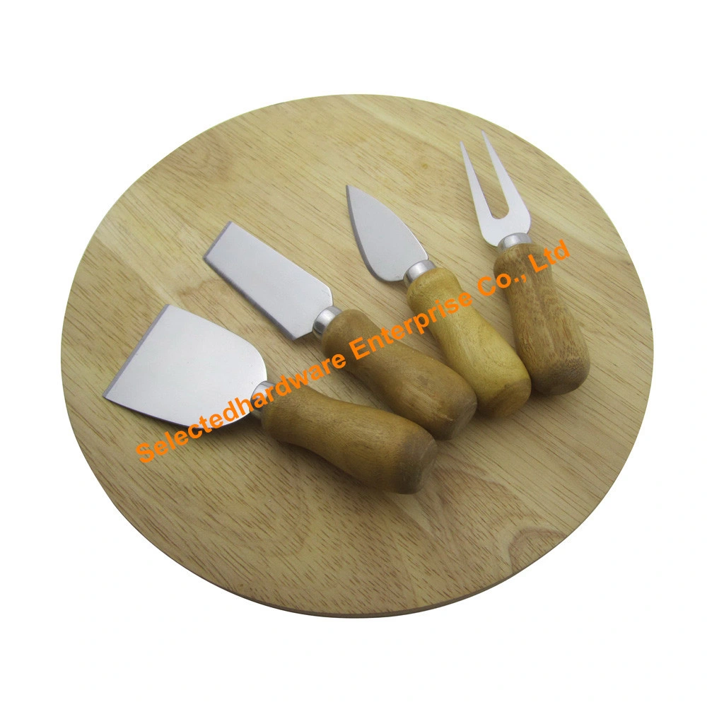 5PCS Stainless Steel Cheese Slicer with Wood Handle Cheese Cutter
