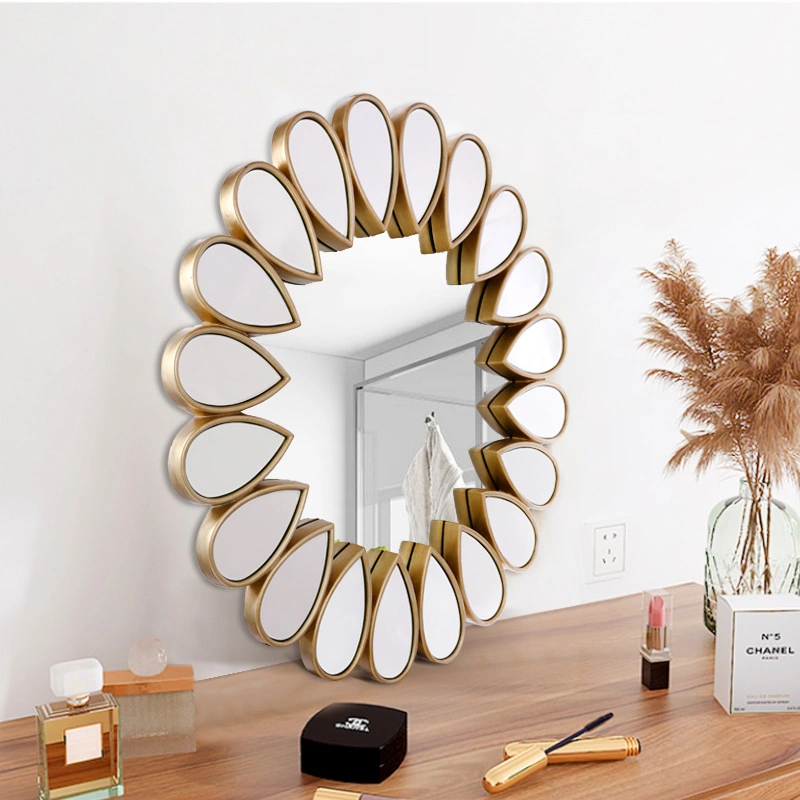 Water Drop Porch Sun Decorative Mirror Glass Mirror Stitching Bathroom Mirror Fireplace Decorative Mirror