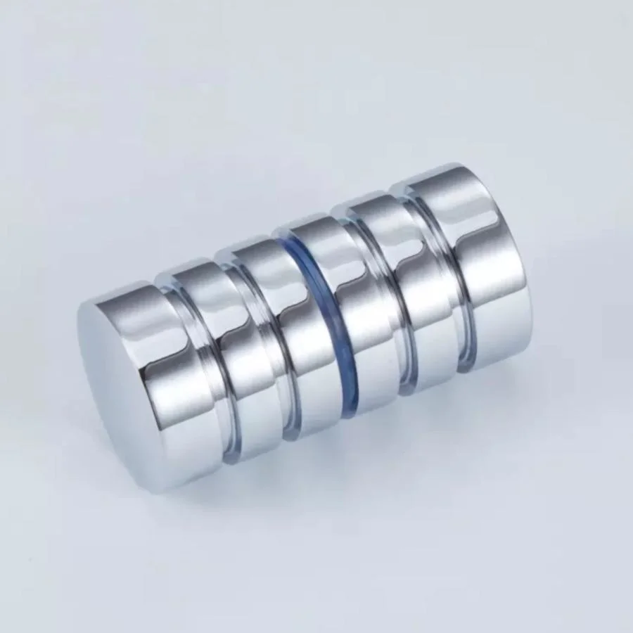 China Supplier Factory Price Bathroom Hardware Fitting Accessories Shower Sliding Glass Door Round Knob Solid Finger Pulls Stainless Steel Glass Door Handle