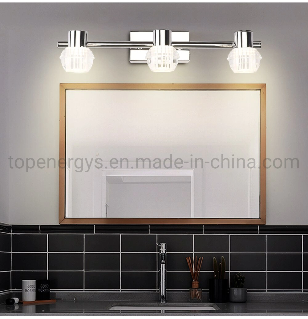 LED Vanity Light Bathroom Lamp Bedroom Makeup Mirror Lights Stainless Steel Acrylic Waterproof Wall Lighting 32cm 54cm