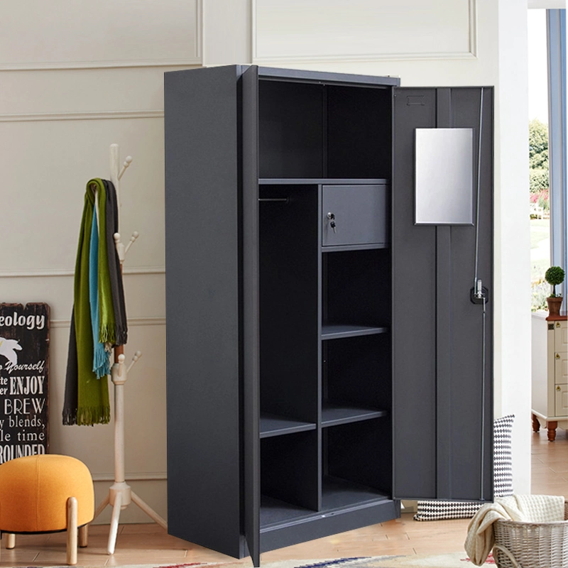 Steel Metal Clothes Bedroom Wardrobe Office Cupboard Cabinet in Locker