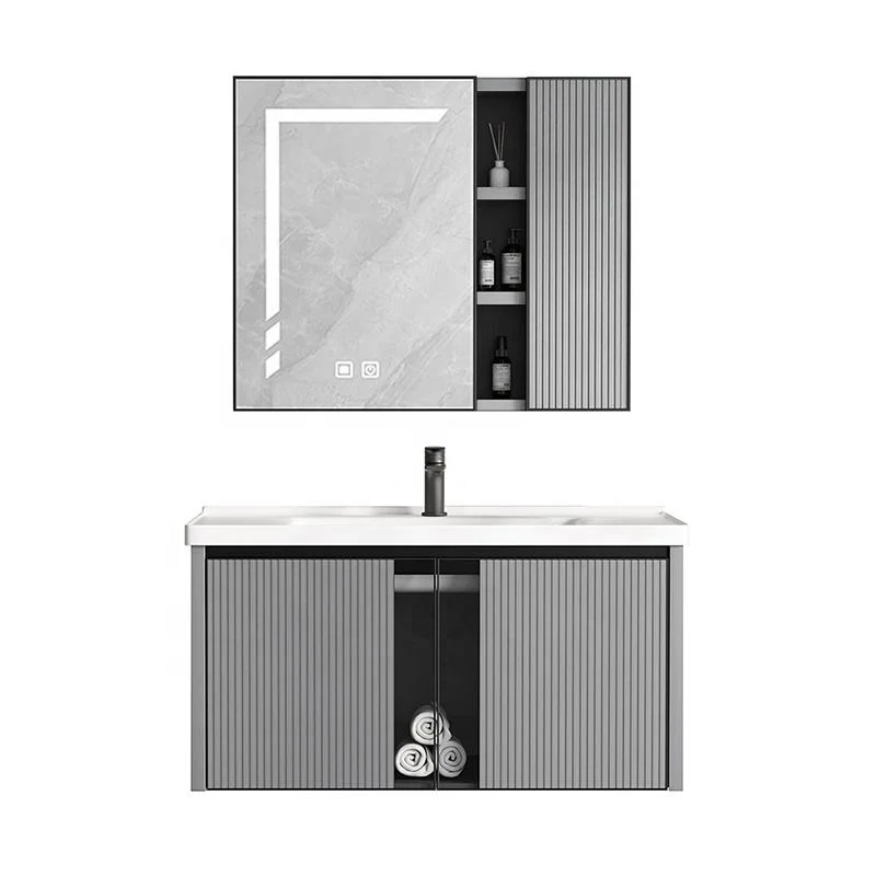Hotel Furniture Sanitary Ware Bathroom Wall Mounted Wash Basin Sink Vanities Lighting Cabinets