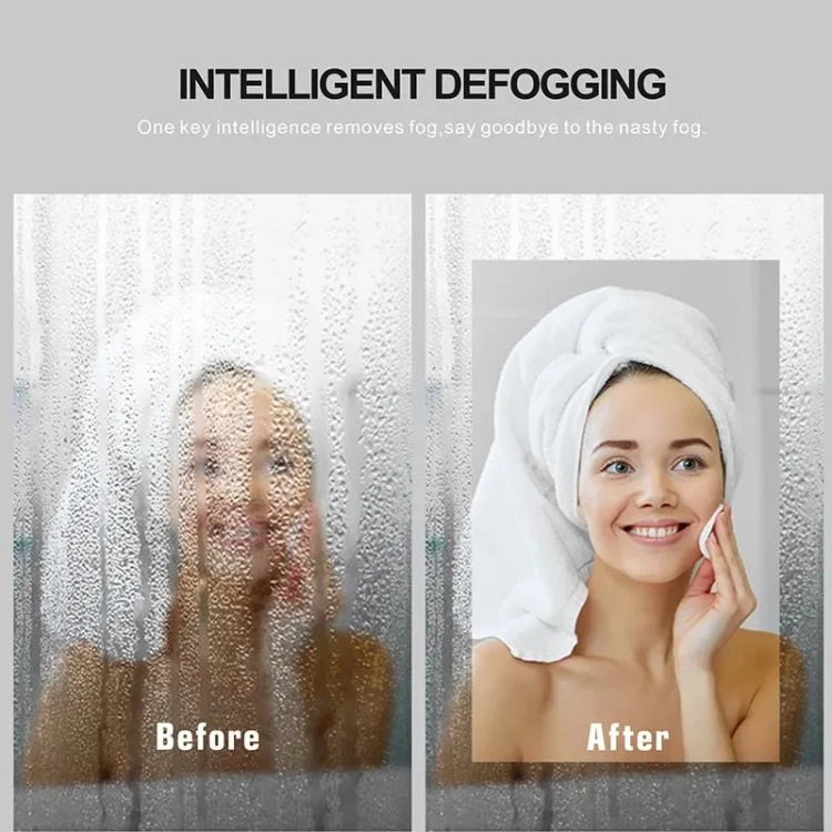 Modern Designer Hotel Salon Bathroom Wall Mounted Anti Fog Touch Screen Bathroom Smart LED Mirror for Home Decoration