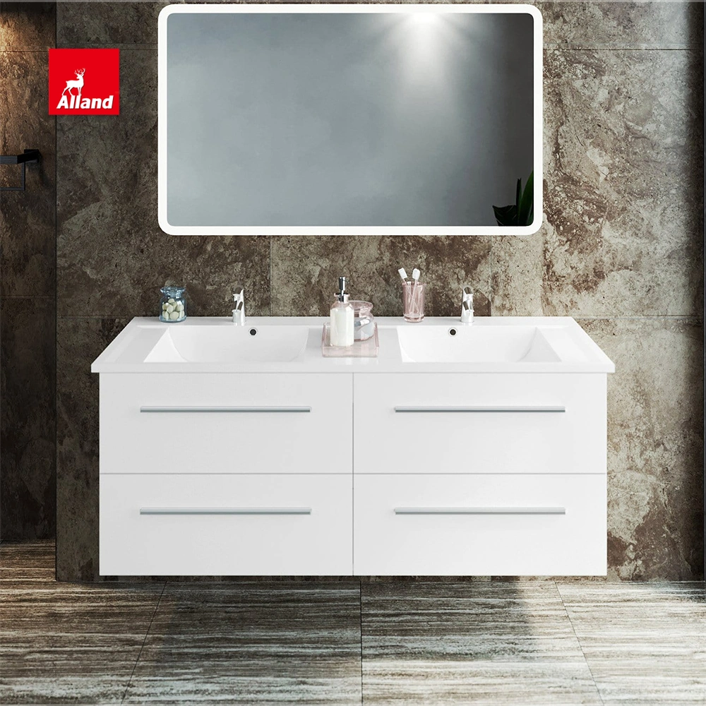 Allandcabinet Modern Design MDF Bathroom Vanity Cabinets with Lacquer Finish