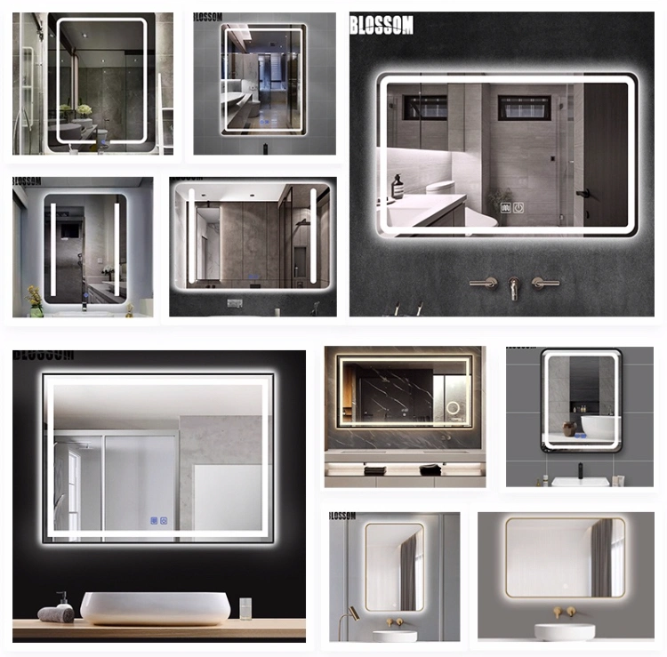 Wholesale Bathroom Smart Backlit LED Lighted Vanity Furniture Decorative Wall Mounted Glass Mirror