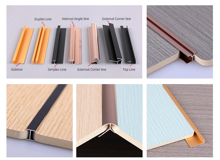 High Quality WPC Bamboo Charcoal Fiber Wood Veneer Metal Texture Solid Wall Board Mirror Finish Wall Panels