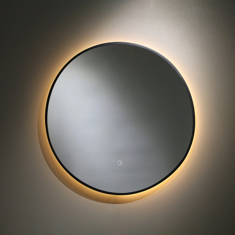 Large Round Make up Vintage Circular Bathroom Mirror with LED Backlight