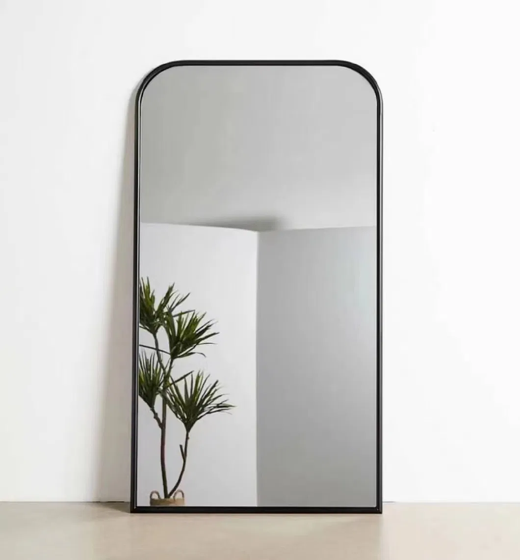 Metal Aluminum Framed Full Length Wall Hanging Mirror