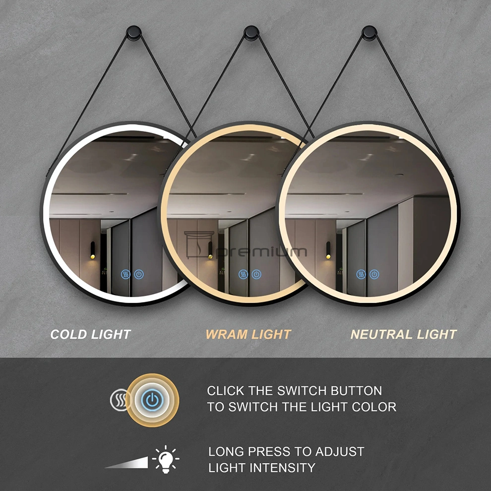 LED Light Wall Mirror Vanities Illuminated Bathroom Smart Makeup Mirrortouch