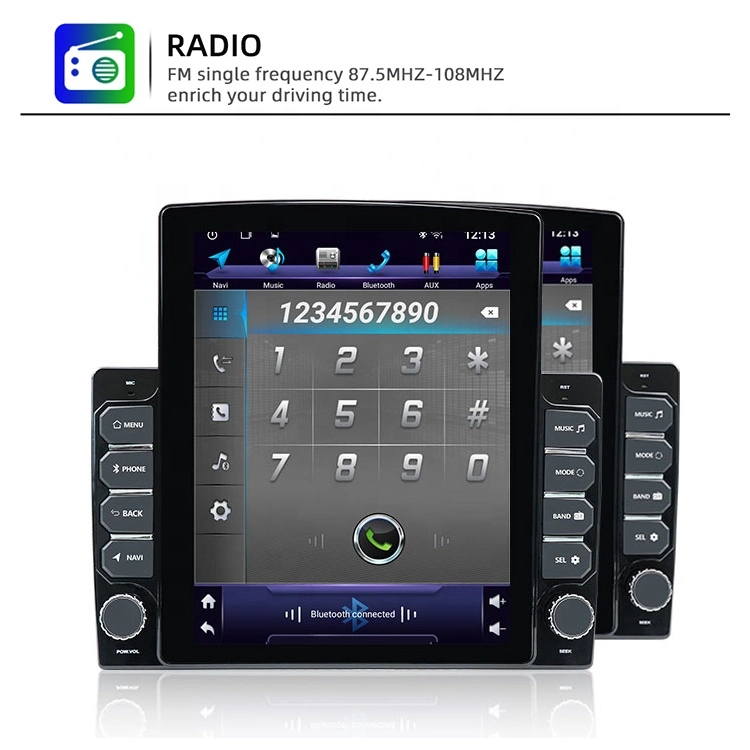 Car Android Player 9.7 Inch Car Radio IPS LCD MP5 Player Radio Bluetooth GPS Navigation WiFi FM/RDS Radio 2USB Mirror Link