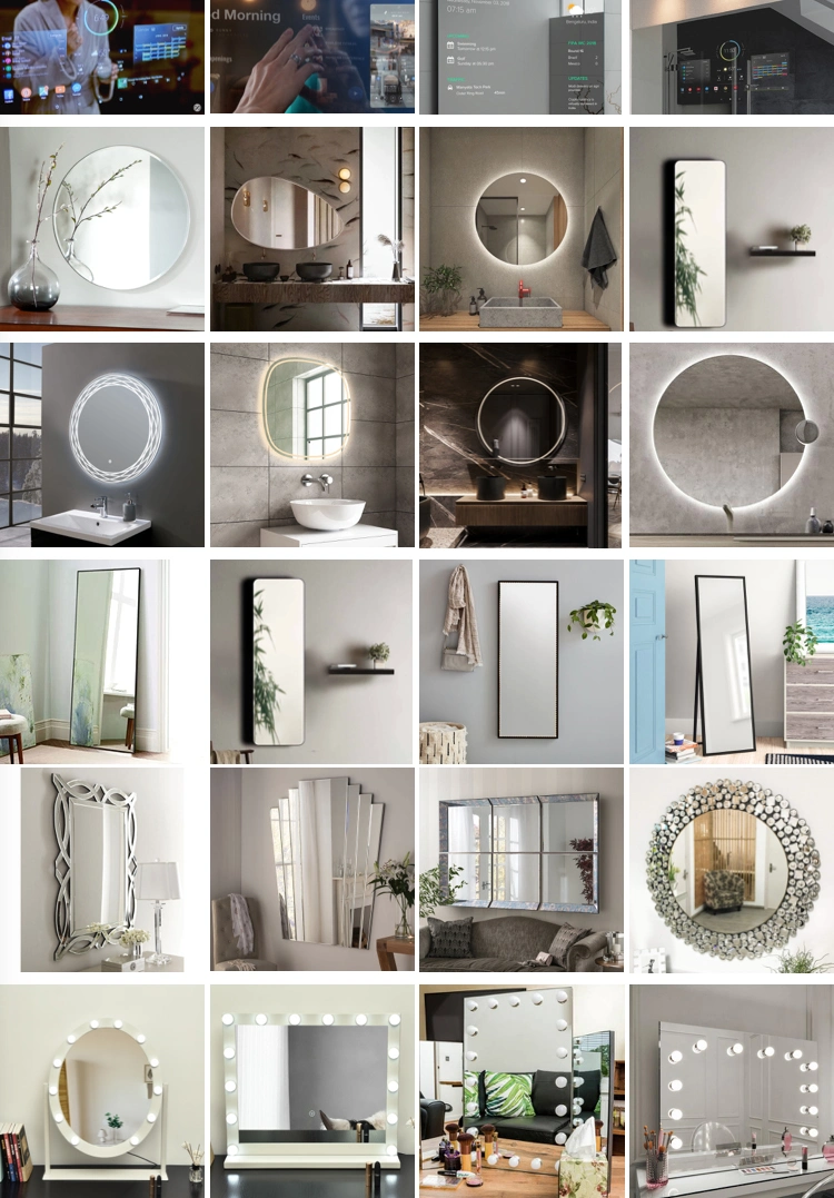 Ortonbath Bathroom Mirror for Wall, Adjustable Brightness Vanity Mirror, Backlight Round Wall Mirror with Anti Fog, Smart Mirror