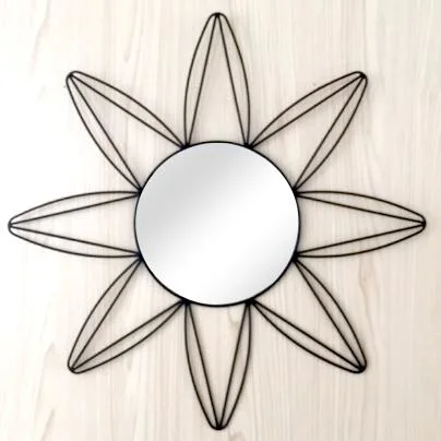 Wall Decor Metal Round Wall Mirror Modern Accent Circle Mirrors