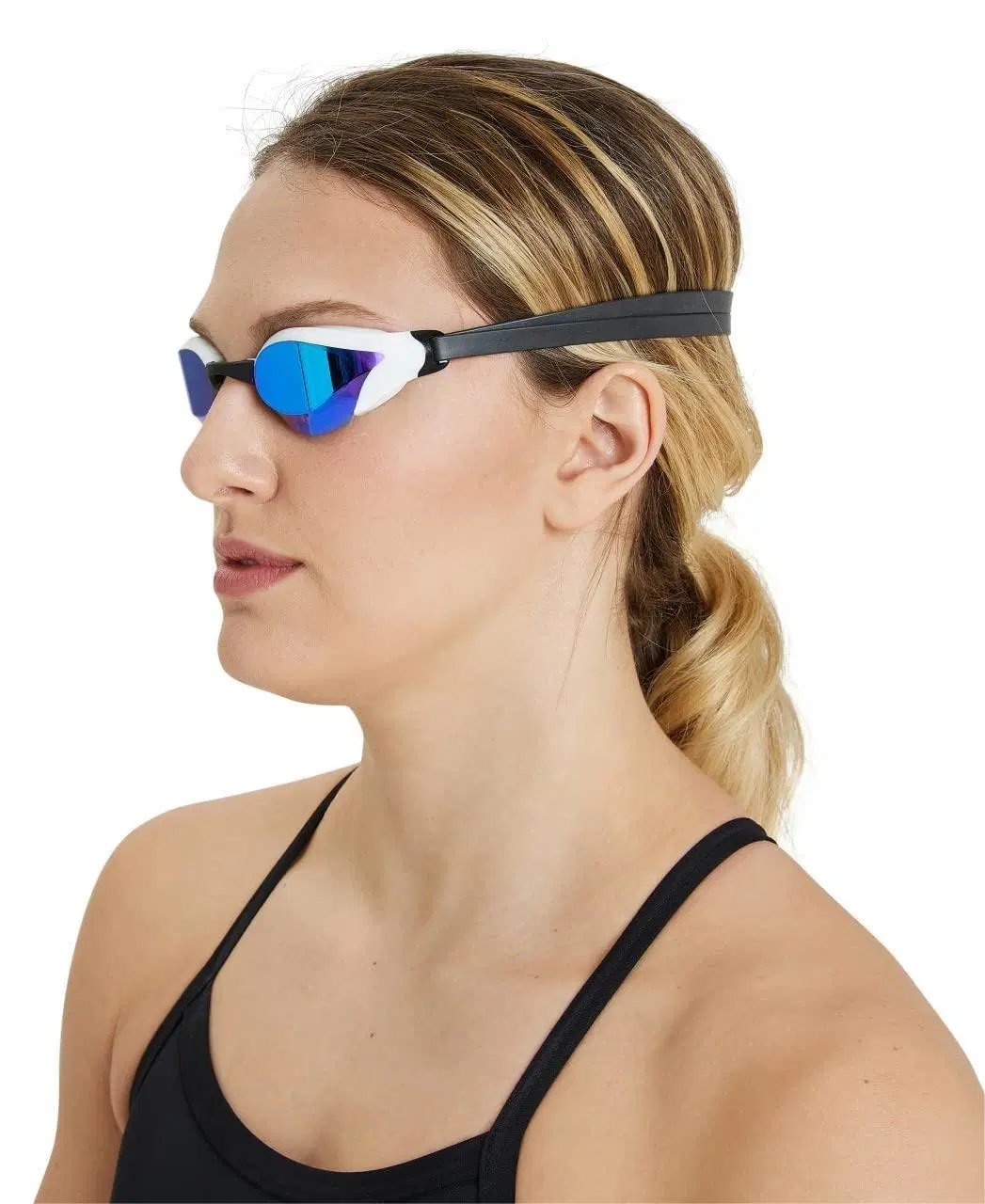 Polycarbonate Mirror Lens Unisex Core Swipe Anti-Fog Racing Swim Goggles