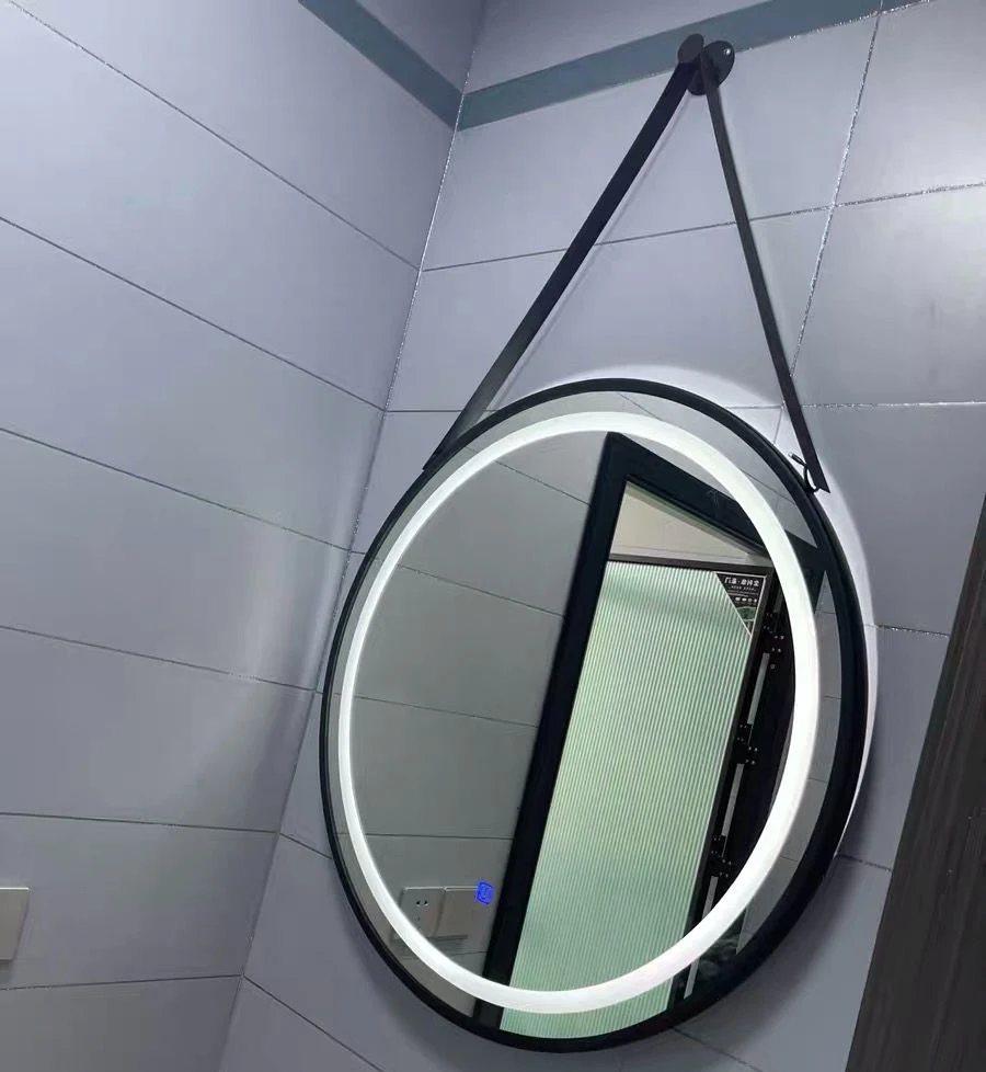 Bathroom Round Arch Capsule Metal Framed Wall Hanging Mirror Make up Mirror