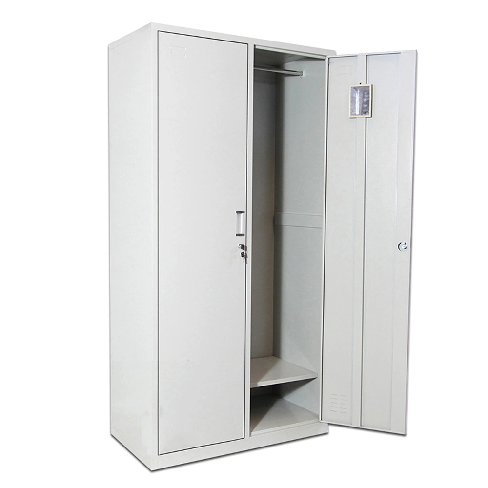 Double Color Storage Bedroom Furniture Small Metal Wardrobe Closet