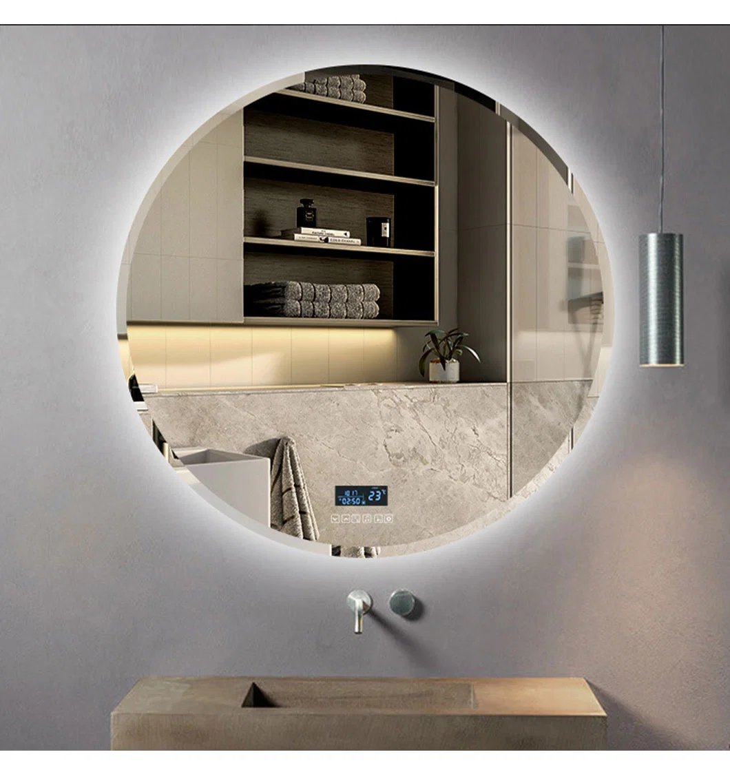 Modern Bathroom Vanity Mirrors Lighting Toilet Smart LED Light Bath Mirror Cabinet Full Length