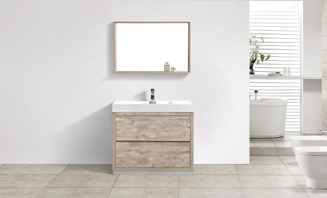 Wholesale Bathroom Vanity Lighting Wall Mounted Backlit LED Mirror Top Grade Wood Cabinets