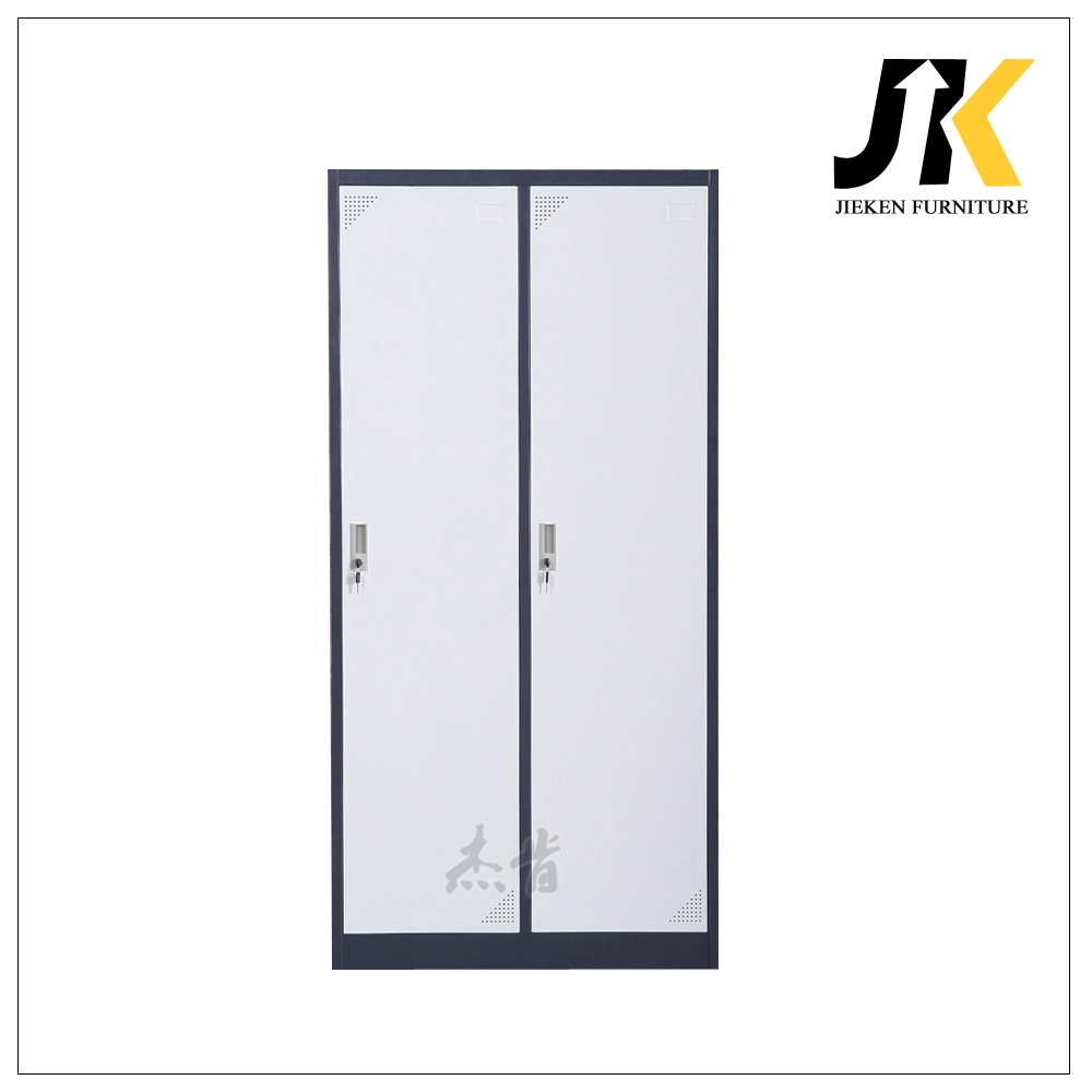 Double Color Storage Bedroom Furniture Small Metal Wardrobe Closet