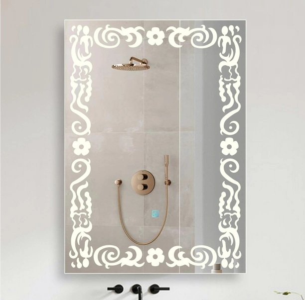Salon Bath Defogger LED Backlit Illuminated Bathroom Mirror