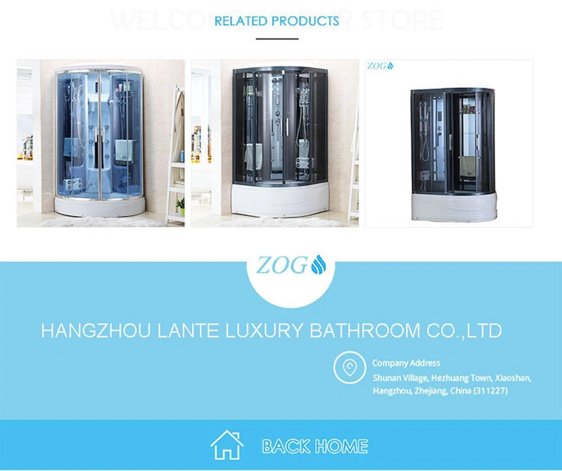 Factory Price Bathroom Massage Steam Shower Cabins with Steam Generator (LTS-9911C)