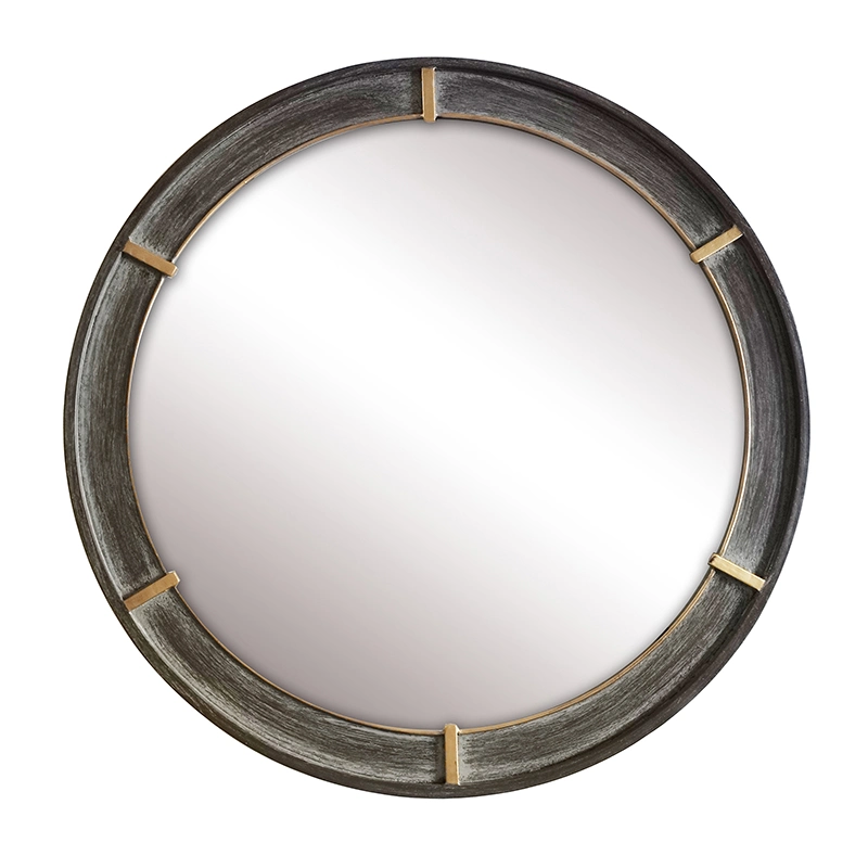 Designer Rounded Shape Decorative Metal Wall Mounted Mirror for Home and Hotel Decoration