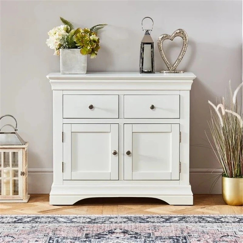 Wholesale Wooden Furniture Kitchen Living Room 4 Drawers and 2 Doors Cabinet Sideboard Painted Cupboard Storage Large Sideboard for The Home Furniture