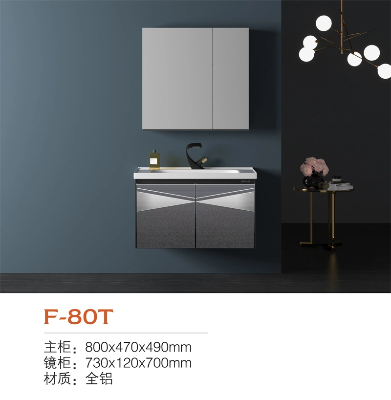 Home Decoration Bathroom Furniture Aluminium Bathroom Vanity Cabinet with Mirror Ark