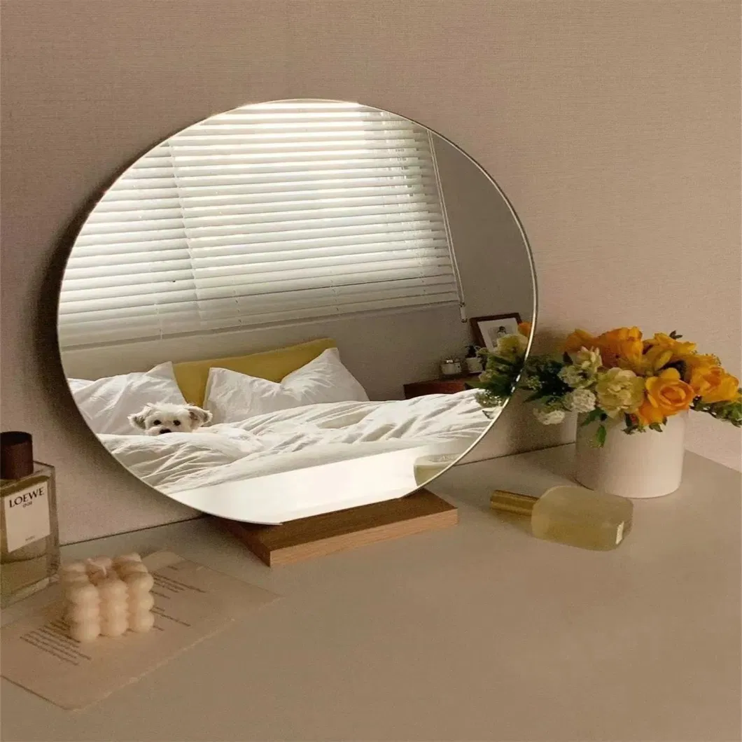 European Modern Simple Style Gold Long Full-Length Body Stand Mirror Dressing Floor Aluminum Alloy Large Mirror
