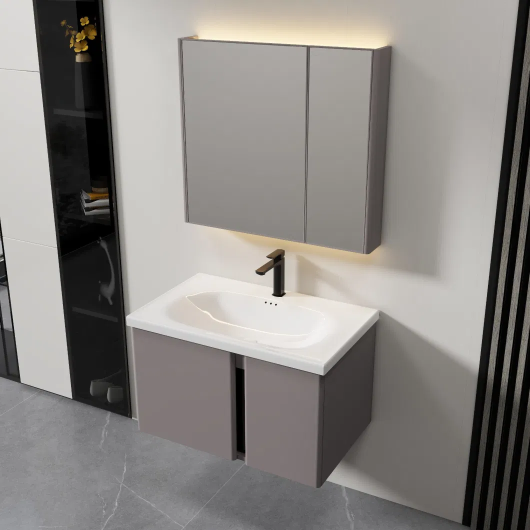 LED Light Mirror Single Vanity Bathroom Hanging Cabinet for Bath Makeup