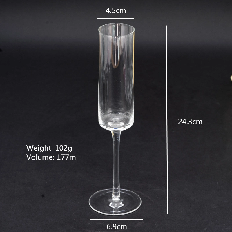 Customize Logo Printed Champagne Toasting Flute Red White Wine Glass