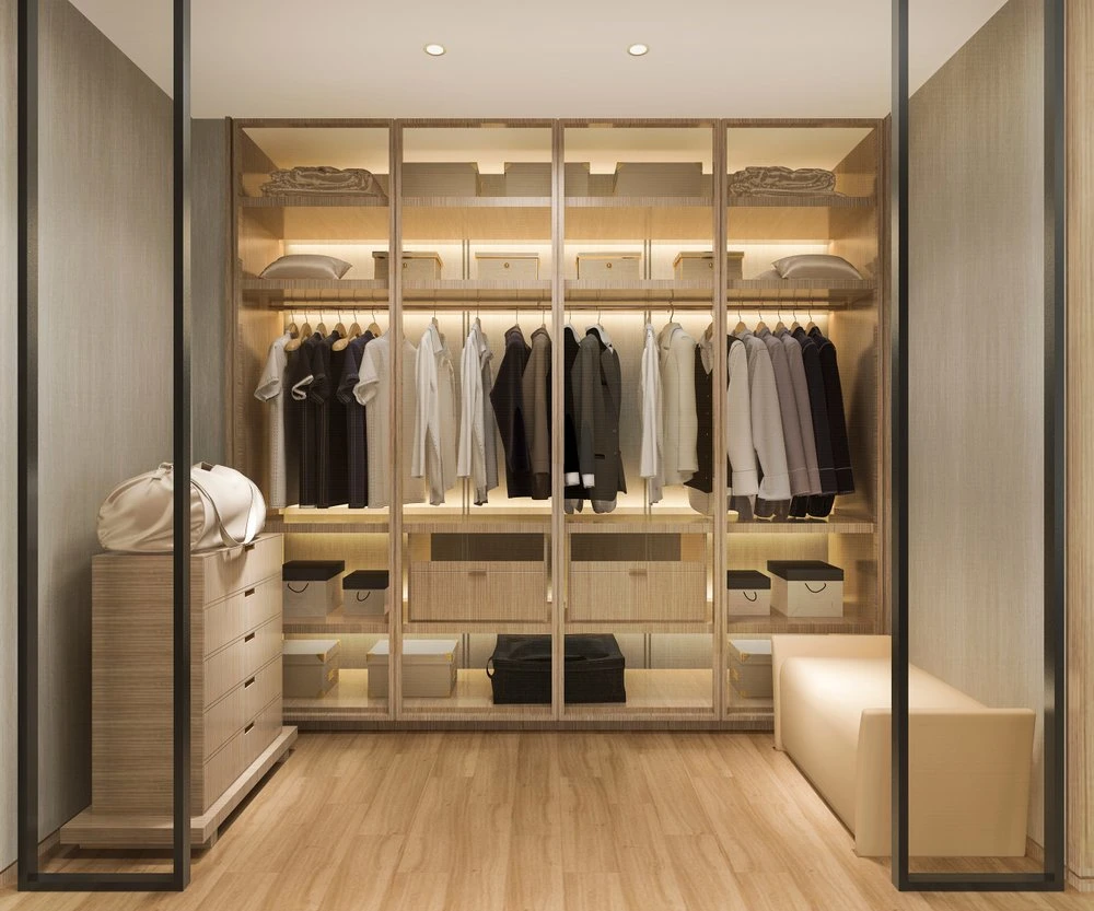 Home Furniture Customized Villa MDF Bedroom Closet