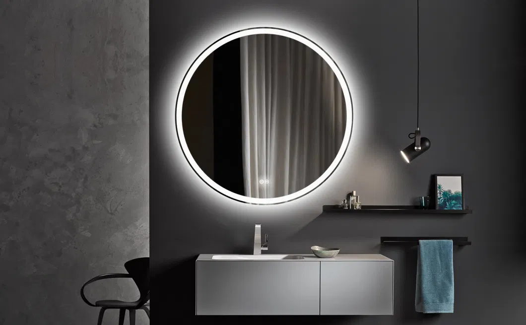 Round LED Smart Makeup Bathroom Mirror