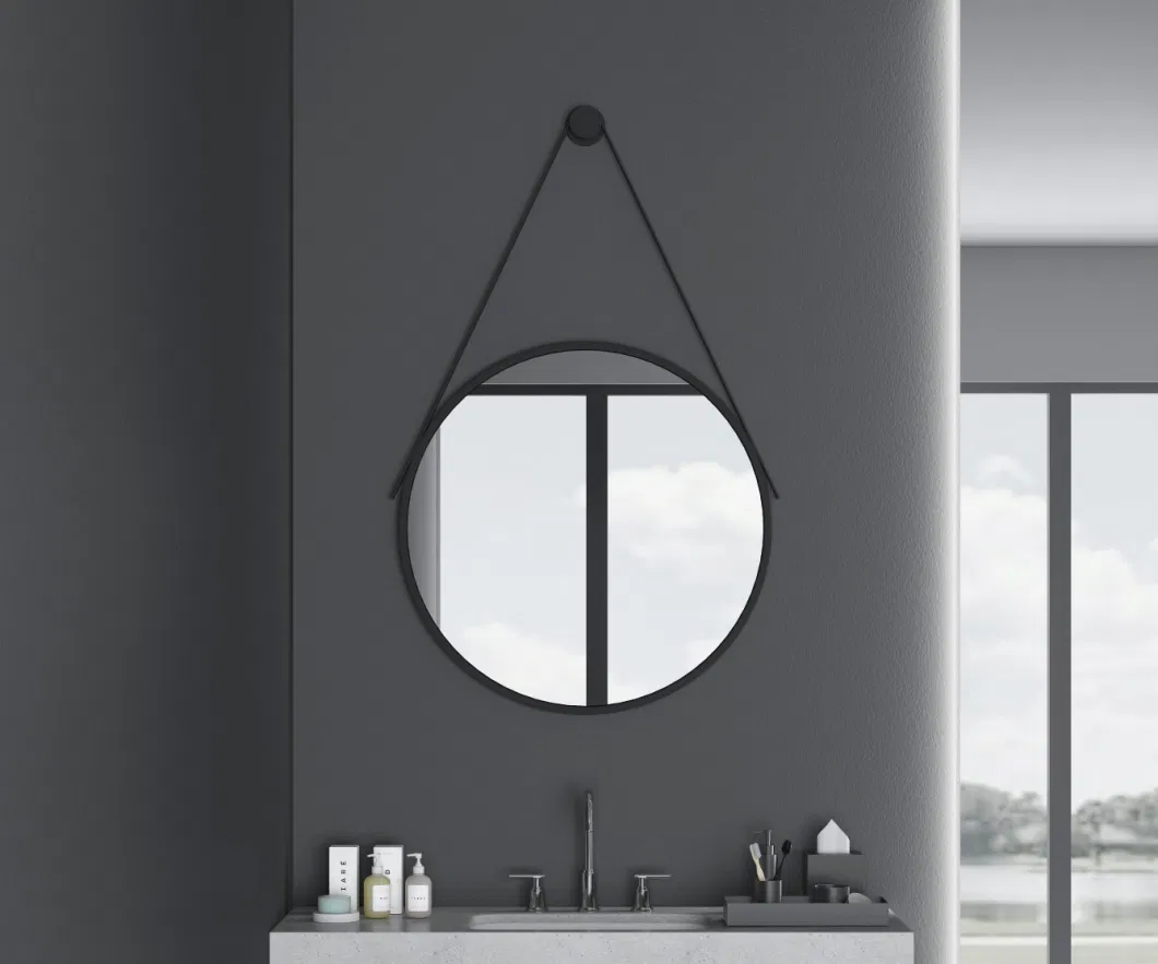 China Factory Decorative Aluminum Frame Copper Free Bathroom Wall Hung Mirror