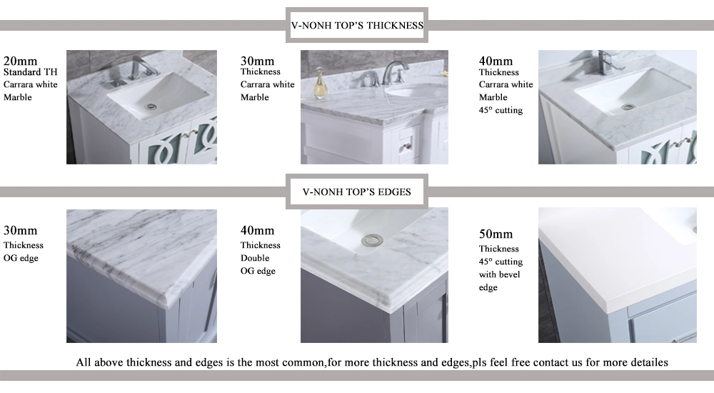 Bathroom Free Standing Storage Vanity Cabinets with Tops