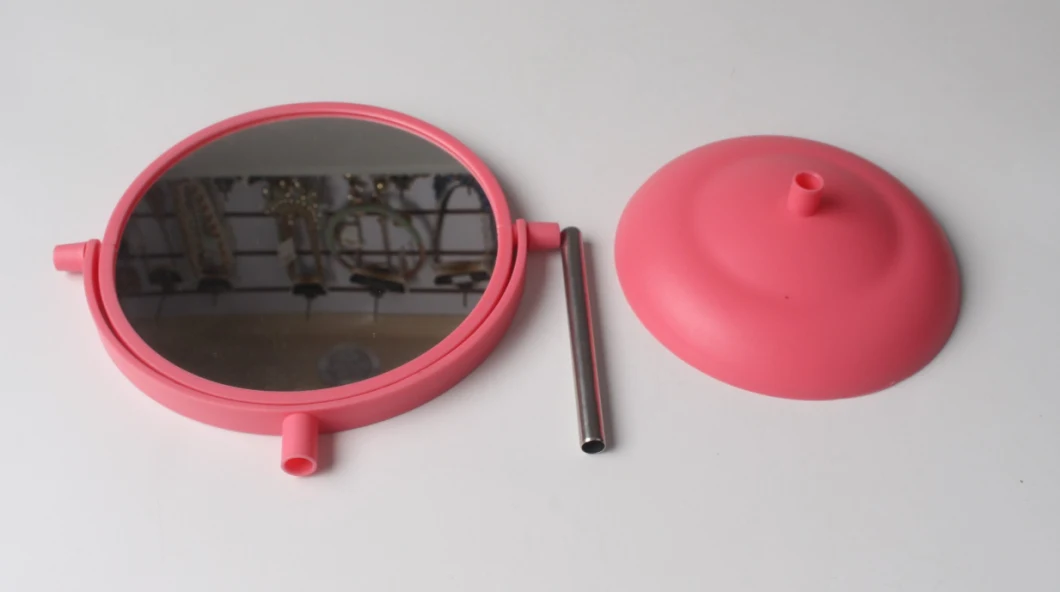 Double Sides Magmifying Makeup Desktop Plastic Mirror