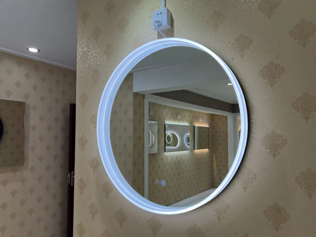 Wholesale Luxury Wall Mounted Acrylic Framed Bathroom Mirror