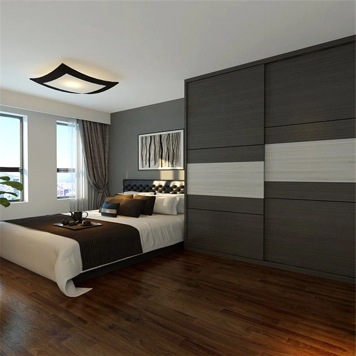 Guangzhou Manufacturer Modern Hotel Wooden Built in Wardrobe Closet