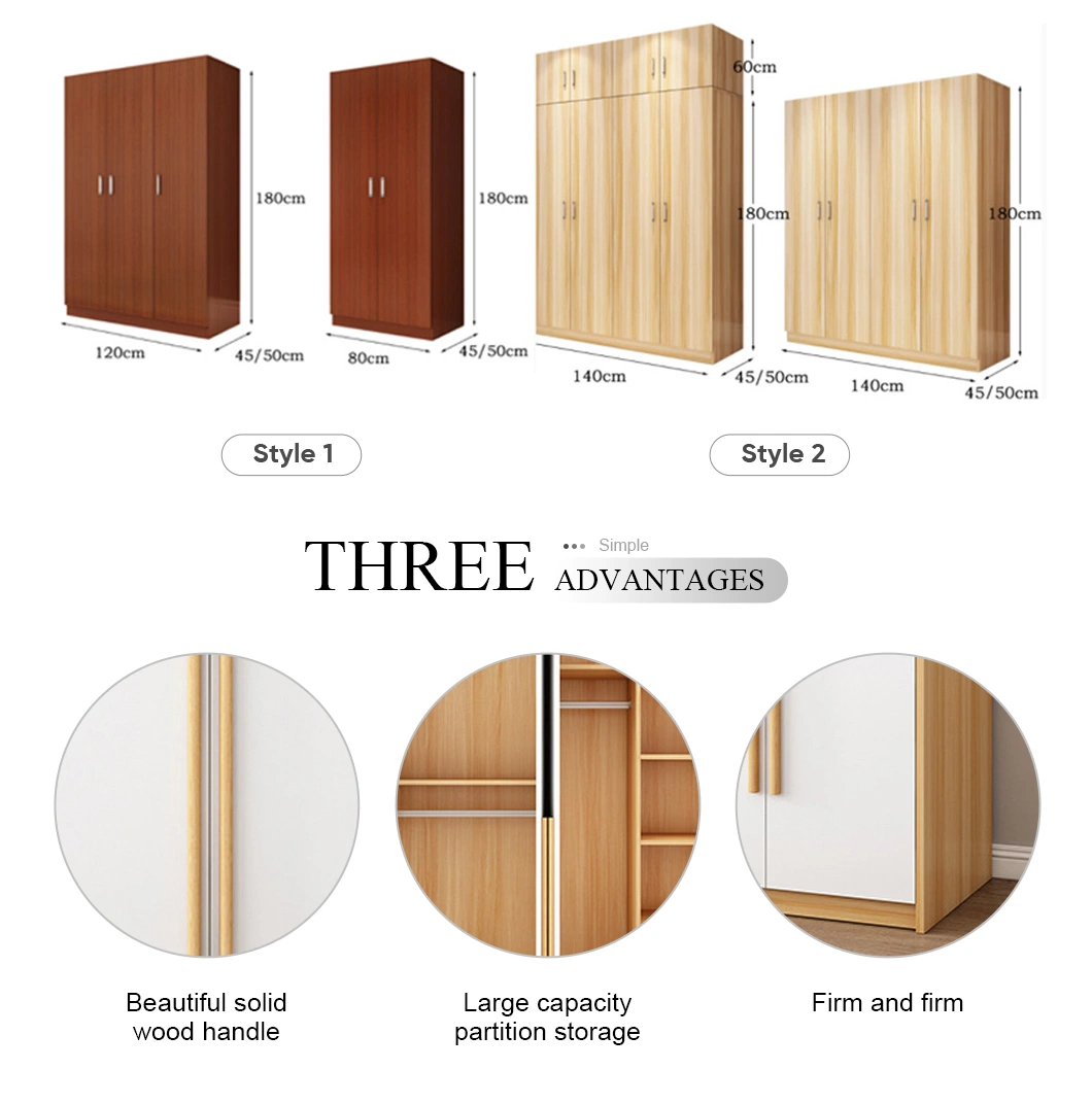 Factory Price Bedroom Wardrobe Designs Wooden Closet