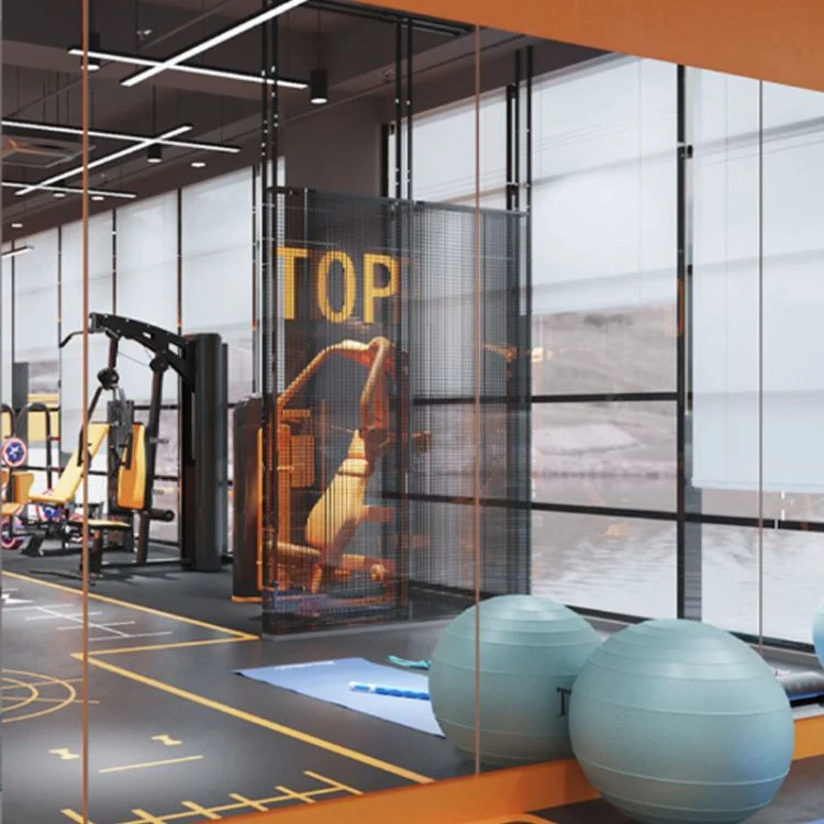 Custom Yoga Dance Studio Gym Wall Safety Covering Film Mirrors