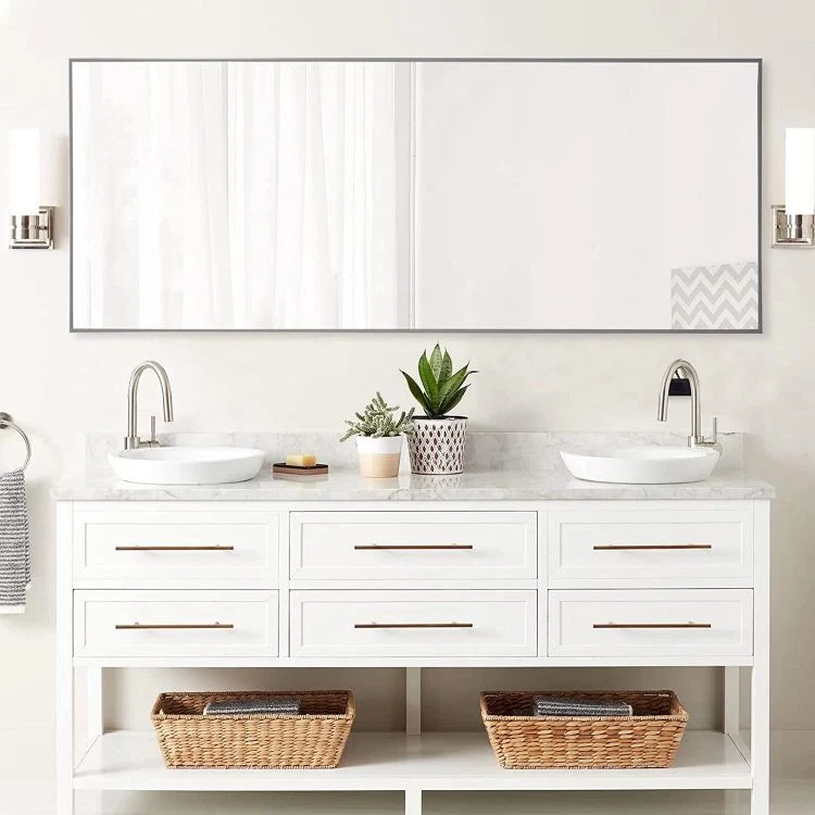 Rectangle Hanging Leaning Vanity Framed Mirror Long Standing Floor Miroir Bedroom Dressing for Full Length Large Mirror