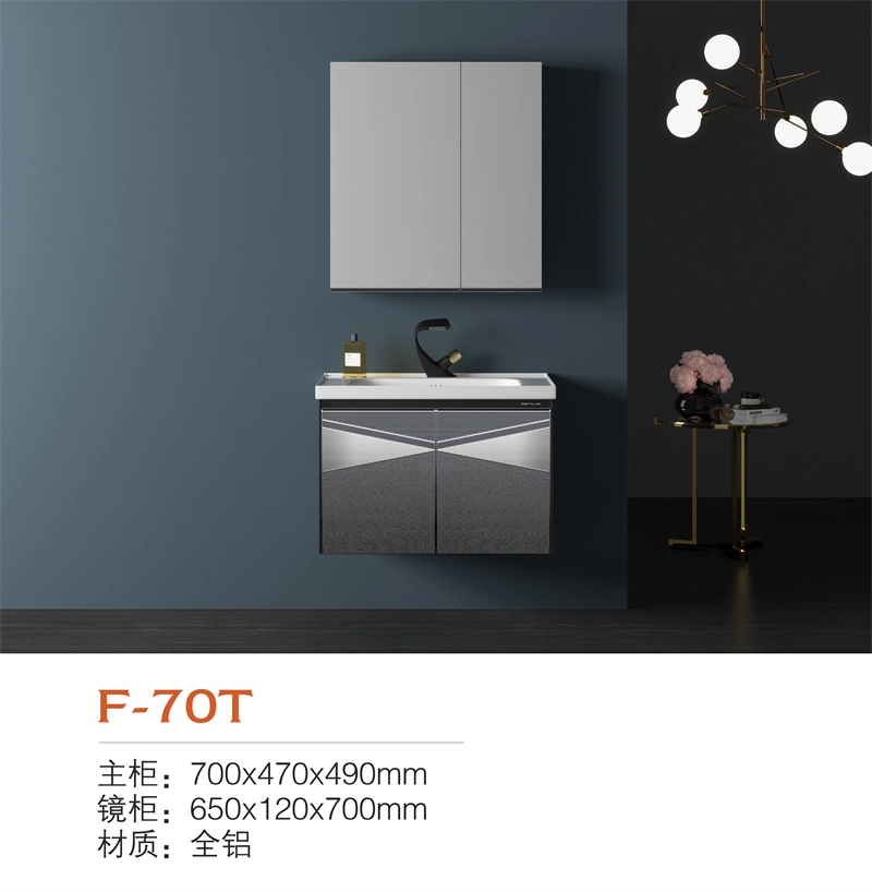 Home Decoration Bathroom Furniture Aluminium Bathroom Vanity Cabinet with Mirror Ark