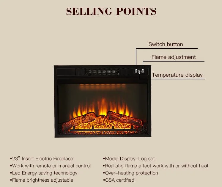 Electric Fireplace Decoration Furniture with Mantel Fireplace