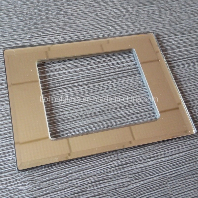 1/2/3/4/5/6 Module Switches Frosted Matt Mirror Glass Plates for India