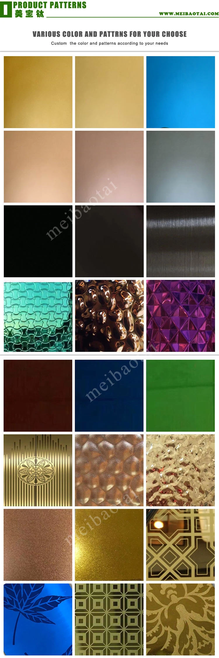 Black Mirror Finish Stainless Steel Sheets Decorative Stainless Steel Wall Panel Guangdong Hongwang Import and Export