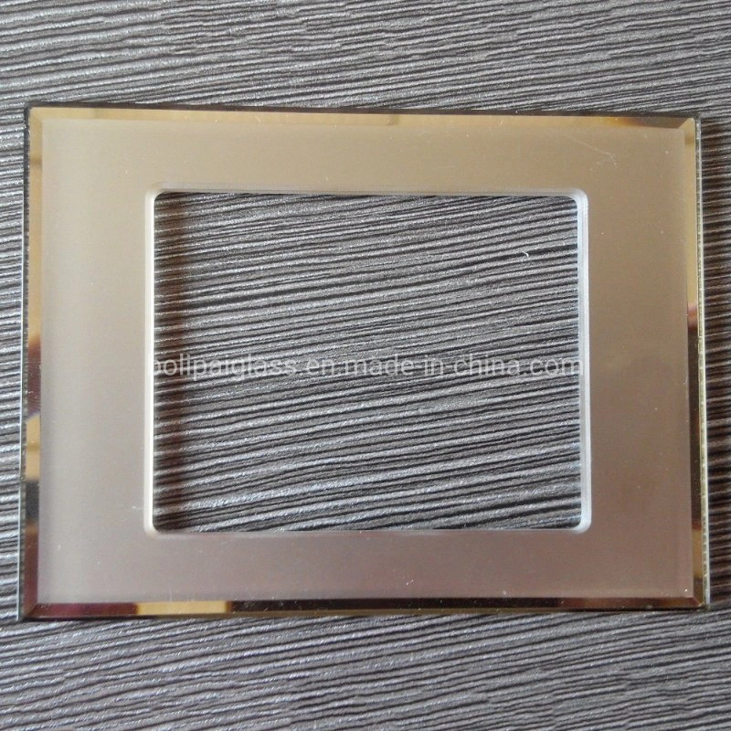 1/2/3/4/5/6 Module Switches Frosted Matt Mirror Glass Plates for India