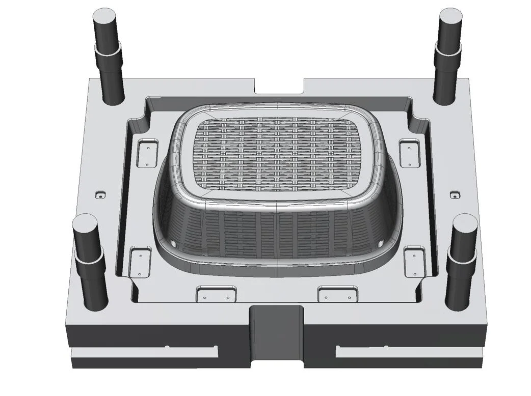 Cheaper Price Plastic New Rattan Design Basket Injection Mold Maker in China