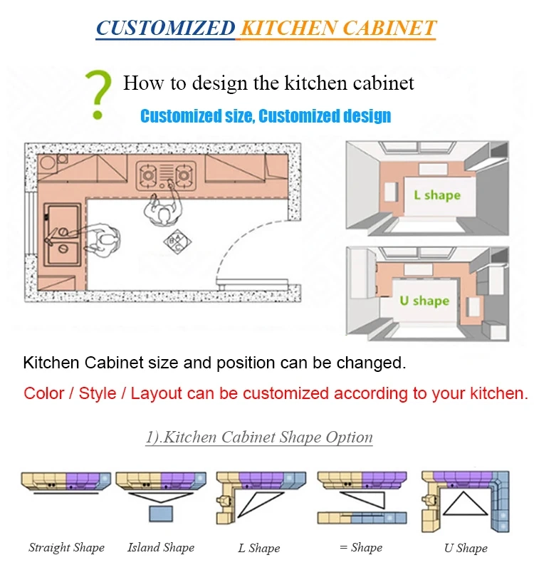 Custom Modern High Gloss Slim Tall Uni Design Upper Corner Narrow White Shaker Carved Solid Dark Wood Rta Lacquer Modular/MDF/PVC/Melamine Kitchen Cabinet