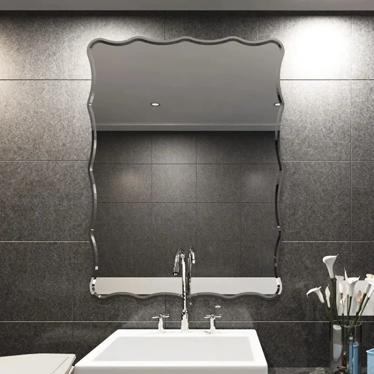 Frameless Irregular Wall Mounted Mirror Decorative Mirror Wall Hanging Hotel Bathroom